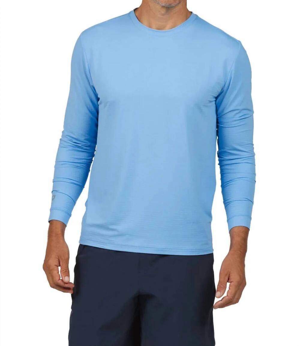 NEW IBKUL long sleeve crew top in periwinkle